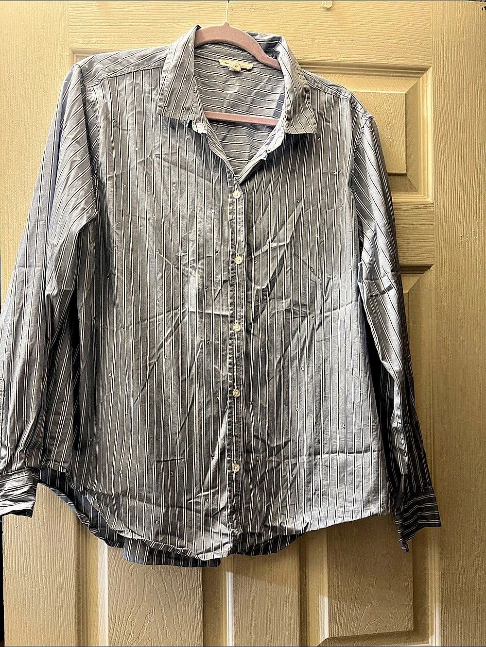 Beachlunchlounge Collection Striped Button Down Shirt XL
